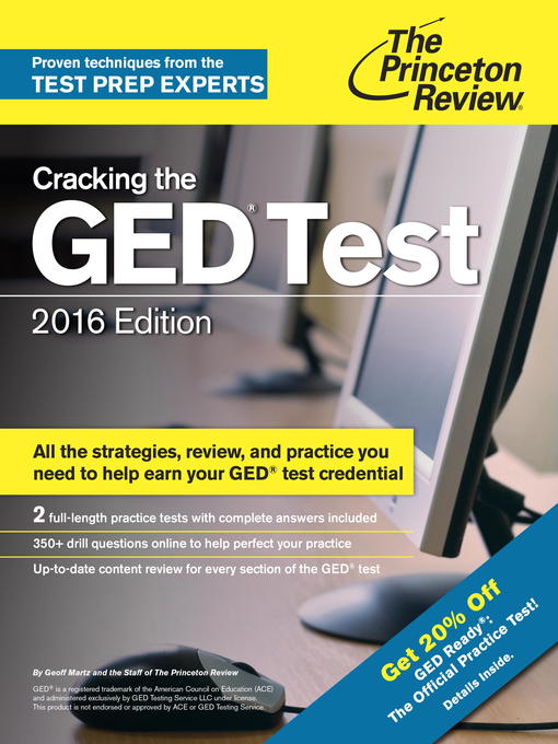Title details for Cracking the GED Test with 2 Practice Exams, 2016 Edition by Princeton Review - Wait list